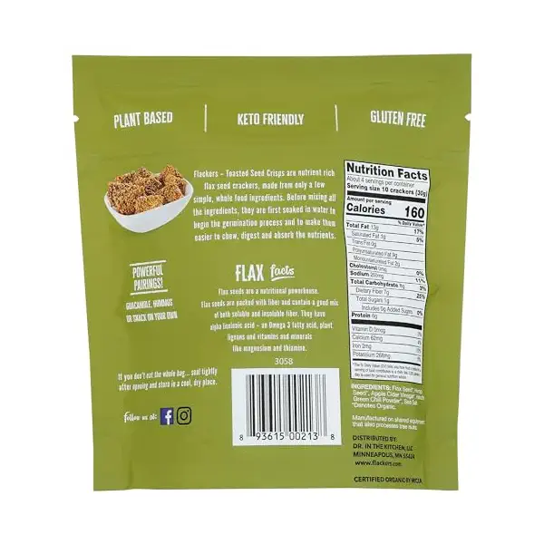Organic Hemp Seed & Hatch Green Chile Crisps, 4.5 OZ 2