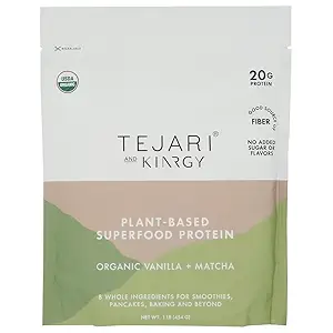 Organic Vanilla + Matcha Plant Protein, 16 OZ