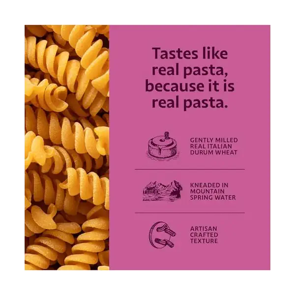 Semolina & Lupini Fusilli Pasta, 12 OZ 5