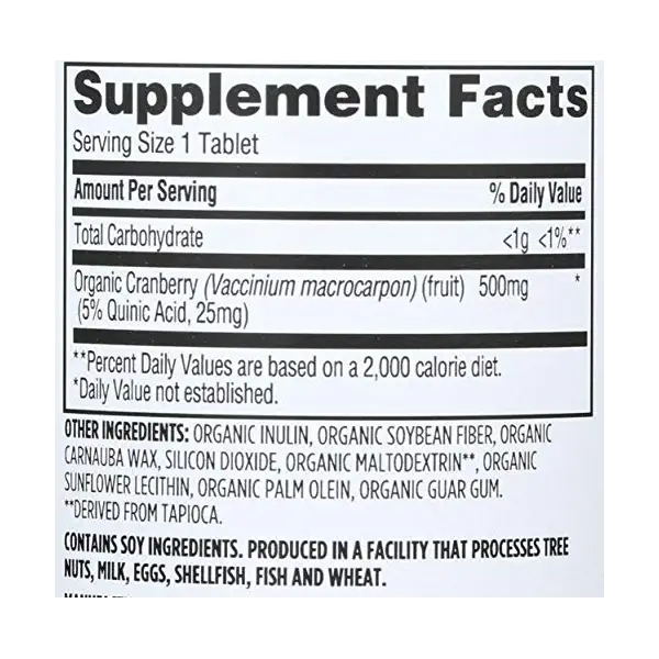 Organic Pure Cranberry, 30 CT 3