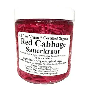 Organic Red Sauerkraut, 16 OZ