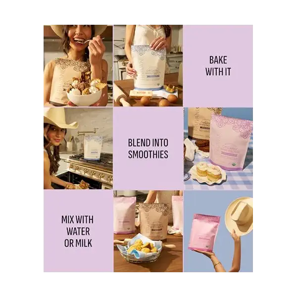 Organic Unflavored Whey Protein, 18.3 OZ 6