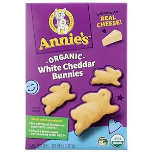 Organic White Cheddar Bunnies Crackers, 7.5 OZ