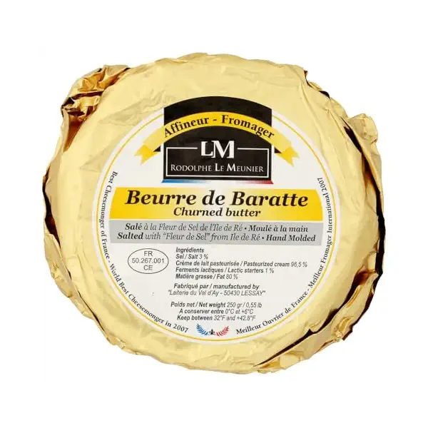 Beurre De Baratte Sale Salted Butter, 8.8 OZ 1