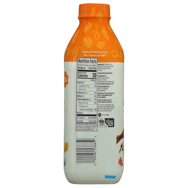 Organic Pumpkin Spice Coffee Creamer, 32 FZ 2