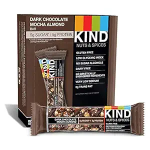 Dark Chocolate Mocha Almond Bar 12 Count, 1.4 OZ