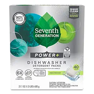 Power Plus Dishwasher Detergent Packs, 21.1 OZ