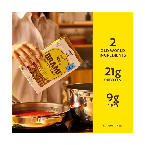 Semolina & Lupini Fusilli Pasta, 12 OZ 3