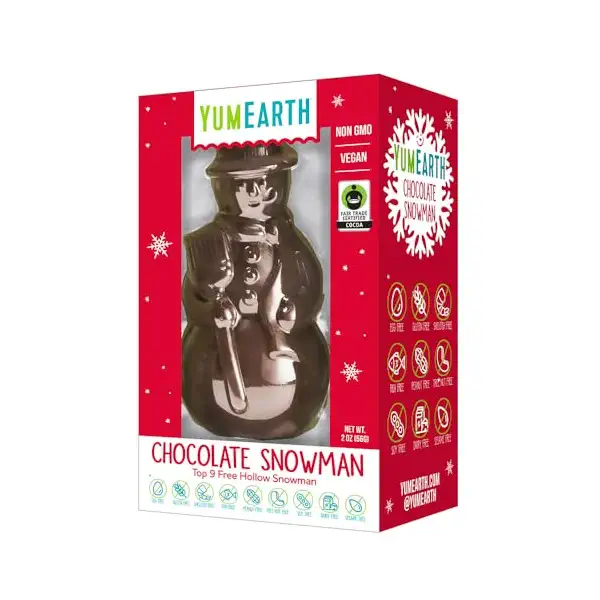 Holiday Chocolate Snowman, 2 OZ 1