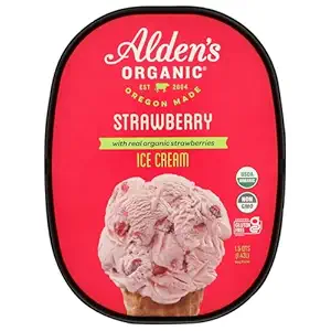 Organic Strawberry Ice Cream, 1.5 QT
