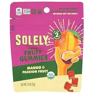 Organic Mango & Passion Fruit Gummies, 2.5 OZ