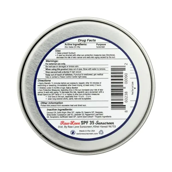 All Natural Mineral Sunscreen, 2 OZ 2