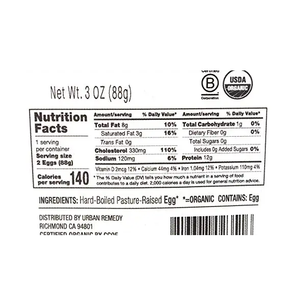 Organic Pasture Raised Eggs 2 Count, 3 OZ 3
