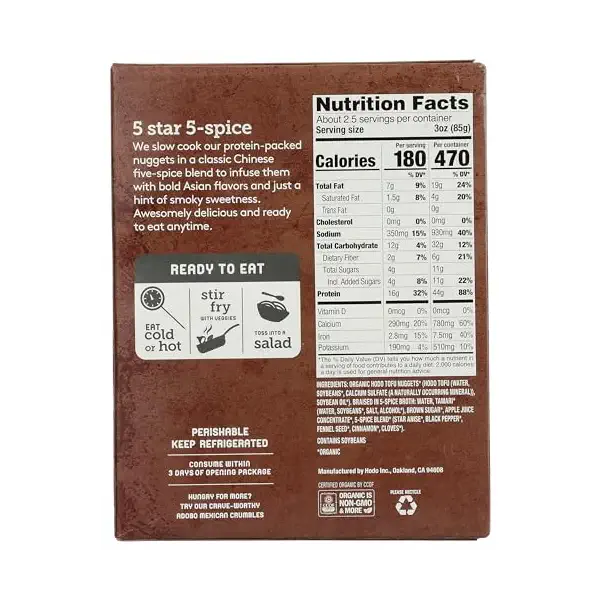 Organic Five Spice Tofu Nuggets, 8 OZ 2