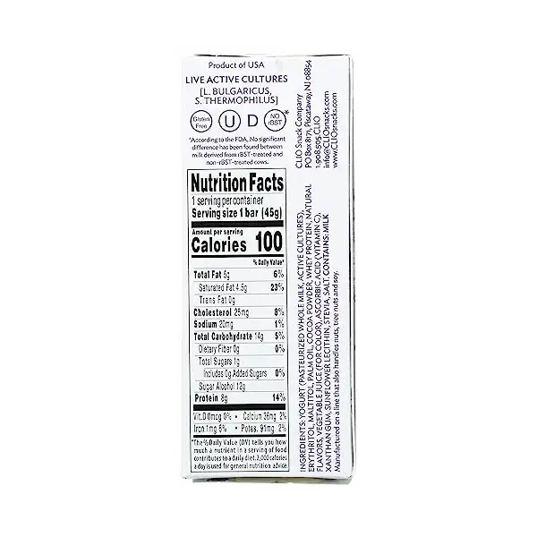 Berry Acai Less Sugar Greek Yogurt Bar in Chocolate, 1.59 OZ 2