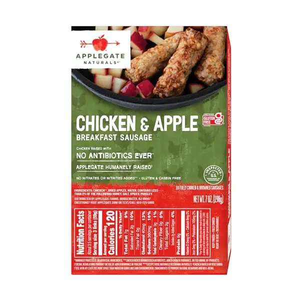 Apple & Chicken Breakfast Sausage, 7 OZ 2
