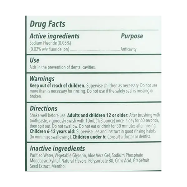 Fresh Mint Healthy Teeth Anticavity Rinse 3