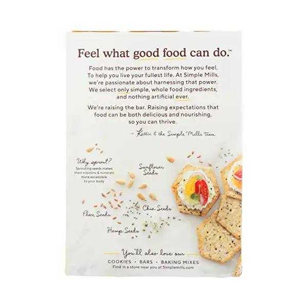 Original Sprouted Seed Crackers, 4.25 OZ 2
