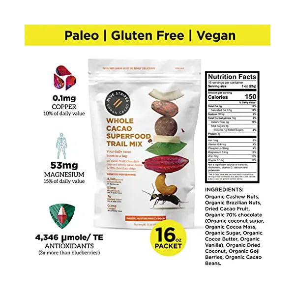 Dark Chocolate Coconut Whole Cacao Trail Mix, 8 OZ 2