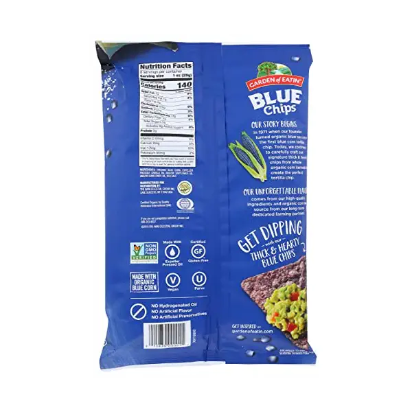 Blue Corn Tortilla Chips, 8.1 OZ 2