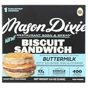 Buttermilk Biscuit Sandwich with Sausage, Egg & Cheese, 4.6 OZ