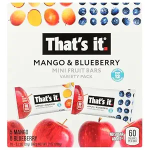 Mango Blueberry Mini Bars 10 Count, 7 OZ
