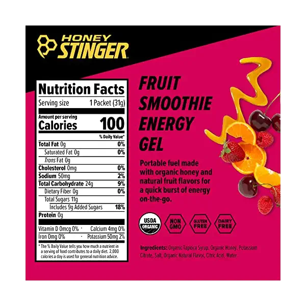 Organic Fruit Smoothie Energy Gel Tray, 12 CT 3