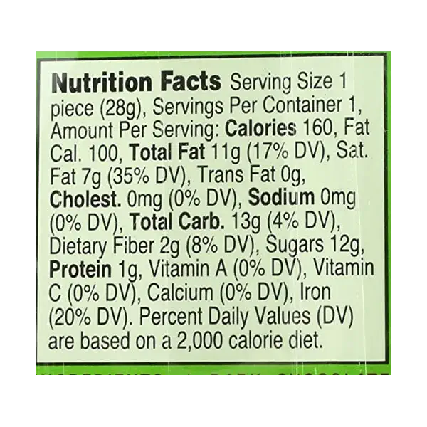 Organic Dark Chocolate Snowman, 1 OZ 3