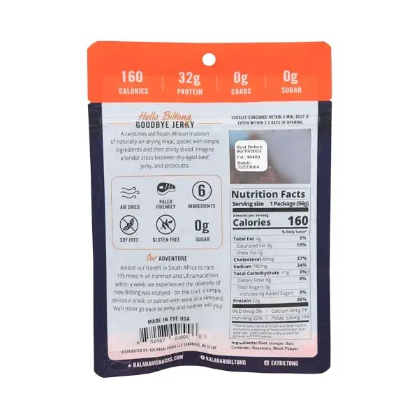Original Flavor Biltong, 2 OZ 2