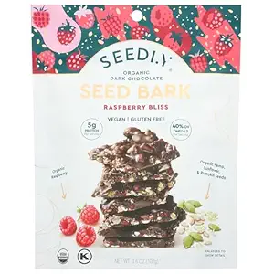 Organic Raspberry Bliss Dark Chocolate Seed Bark, 3.6 OZ