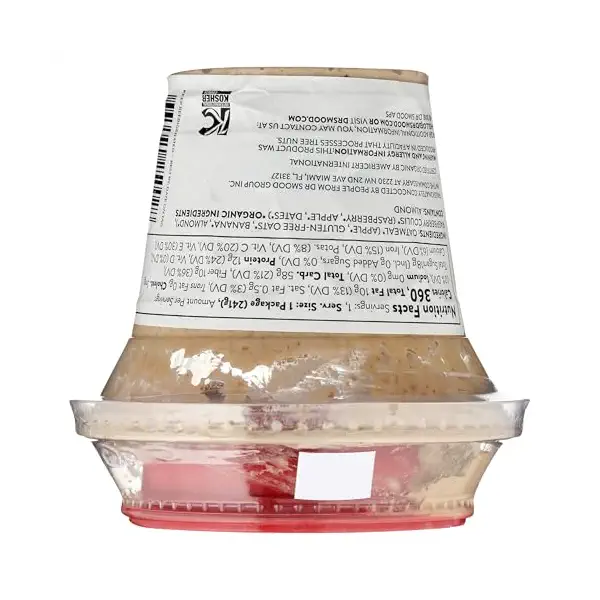 Raw Oatmeal With Raspberry Coulis 3