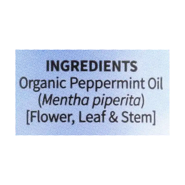 Organic Peppermint Essential Oil, 0.5 FZ 3