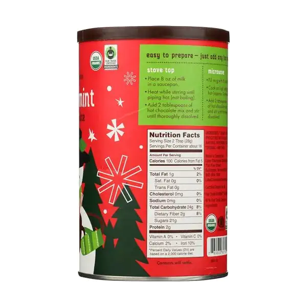 Organic Peppermint Hot Chocolate, 16 OZ 7