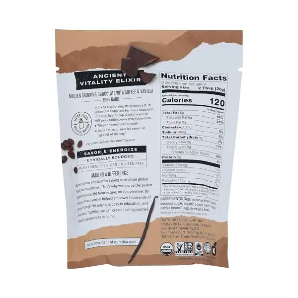 Organic Kick of Mocha Drinking Chocolate, 6.3 OZ 2