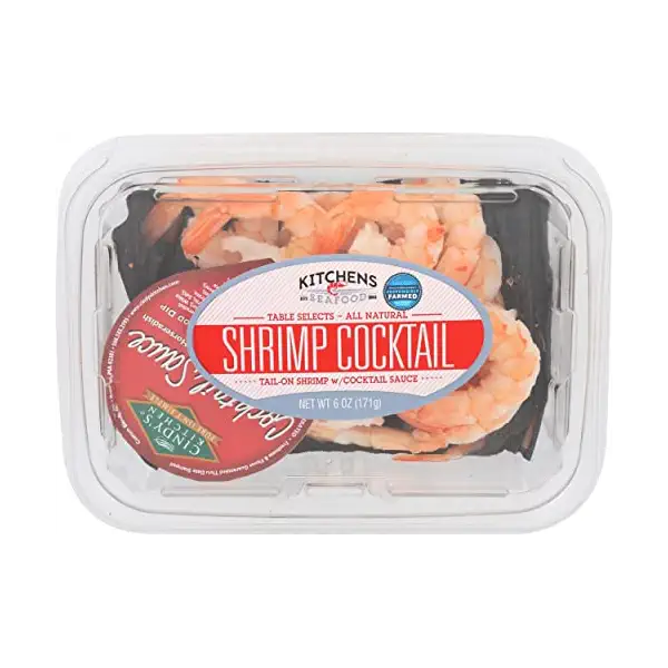 Farmed Tail On Shrimp Cocktail With Sauce, 6 OZ 1