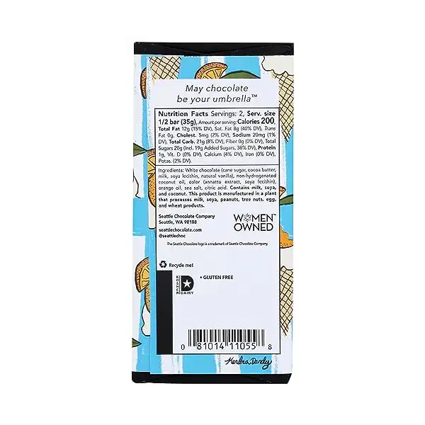 VANILLA ORANGE CREAM WHITE CHOCOLATE TRUFFLE BAR 2