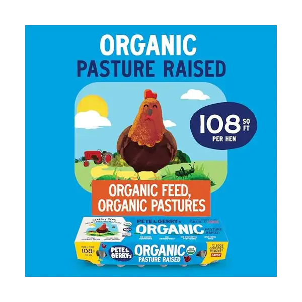 Organic Large Grade A Pasture Raised Eggs 12ct, 12 CT 3