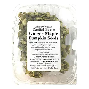 Organic Ginger Maple Pumpkin Seeds, 3.5 OZ