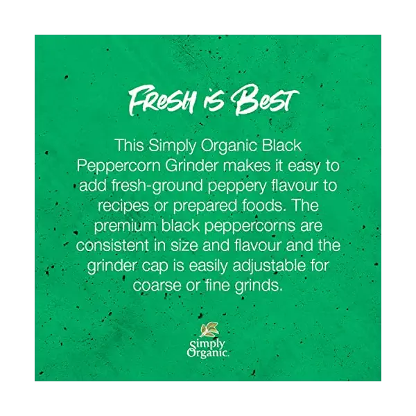 Organic Black Peppercorns Grinder 4