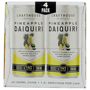 Pineapple Daiquiri Rum Cocktail 4pk, 200 ML