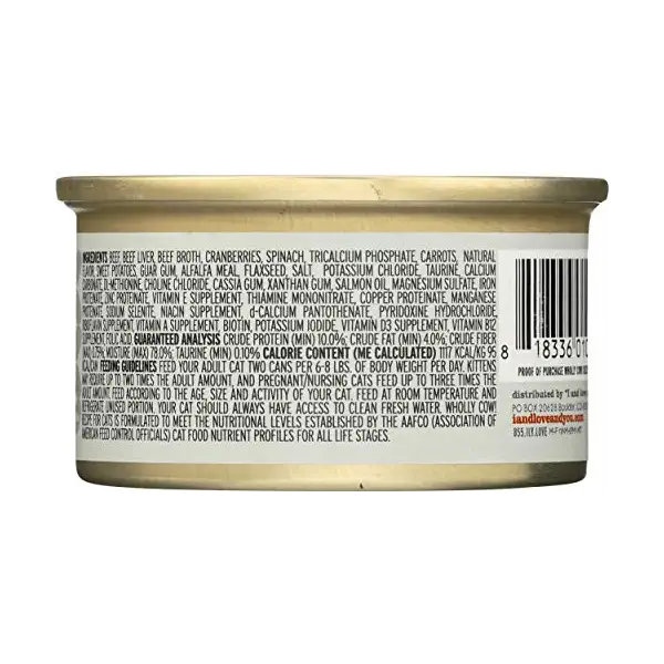 Wholy Cow Canned Cat Food, 3 OZ 2