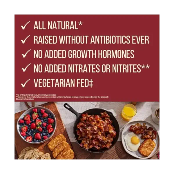 Smoked Uncured Beef Bacon, 8 OZ 2