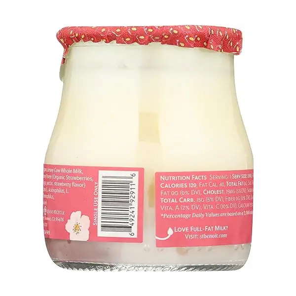 Organic Strawberry Yogurt, 4.75 OZ 2