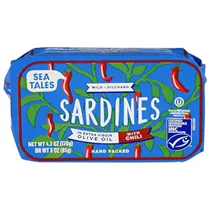 Sardines in Olive Oil with Chili, 4.2 OZ