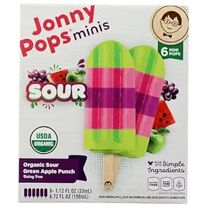 Organic Sour Pucker Punch Pops, 6.72 FZ