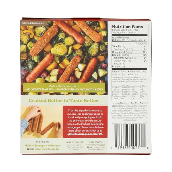 Bourbon Apple Chicken Sausage 2