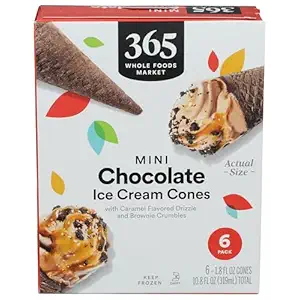 Mini Chocolate Caramel & Brownie Ice Cream Cone, 10.8 FZ