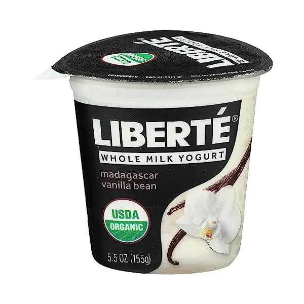 Organic Whole Milk Vanilla Yogurt, 5.5 OZ 1