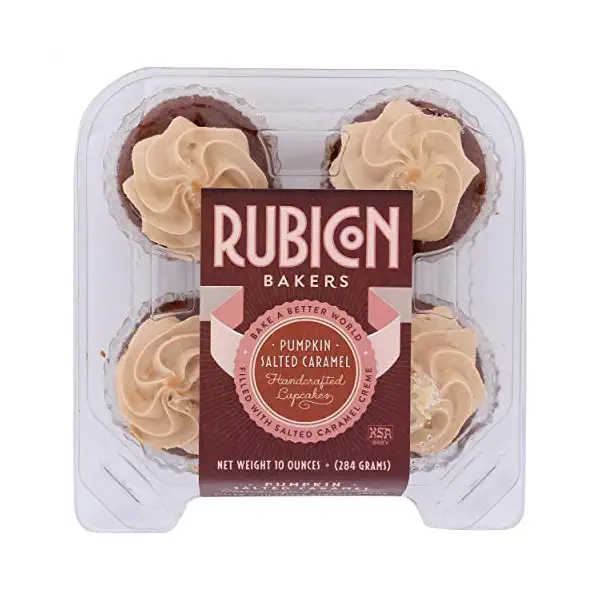 Handcrafted Pumpkin Salted Caramel Cupcakes 4 Count, 10 OZ 1