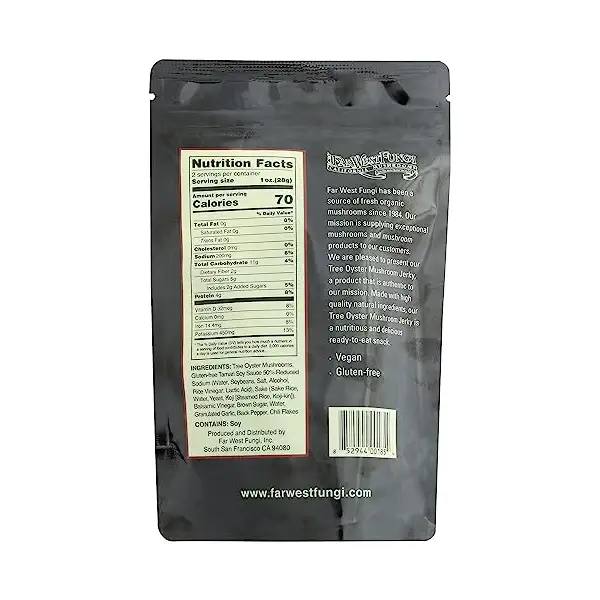 Spicy Tree Oyster Mushroom Jerky 2